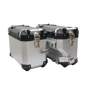 X-LAND BOČNI KOFERI ALU SIVI 38L+32L